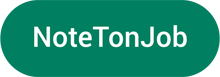 We have a horizontal dark-green ellipse logo with the horizontally and vertically text inside: NoteTonJob.